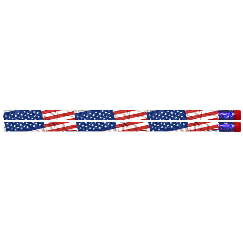 MUSGRAVE PENCIL COMPANY - Flags & Fireworks Pencil, 12 Per Pack, 12 Packs