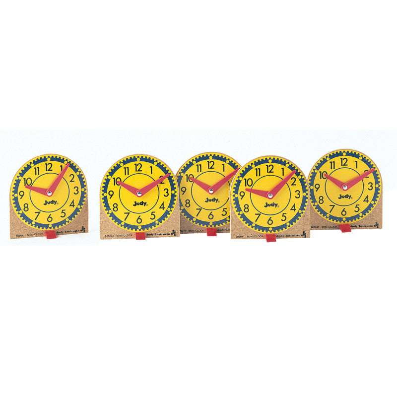 CARSON DELLOSA EDUCATION - Mini Judy® Clocks, Grade K-3, Pack of 12