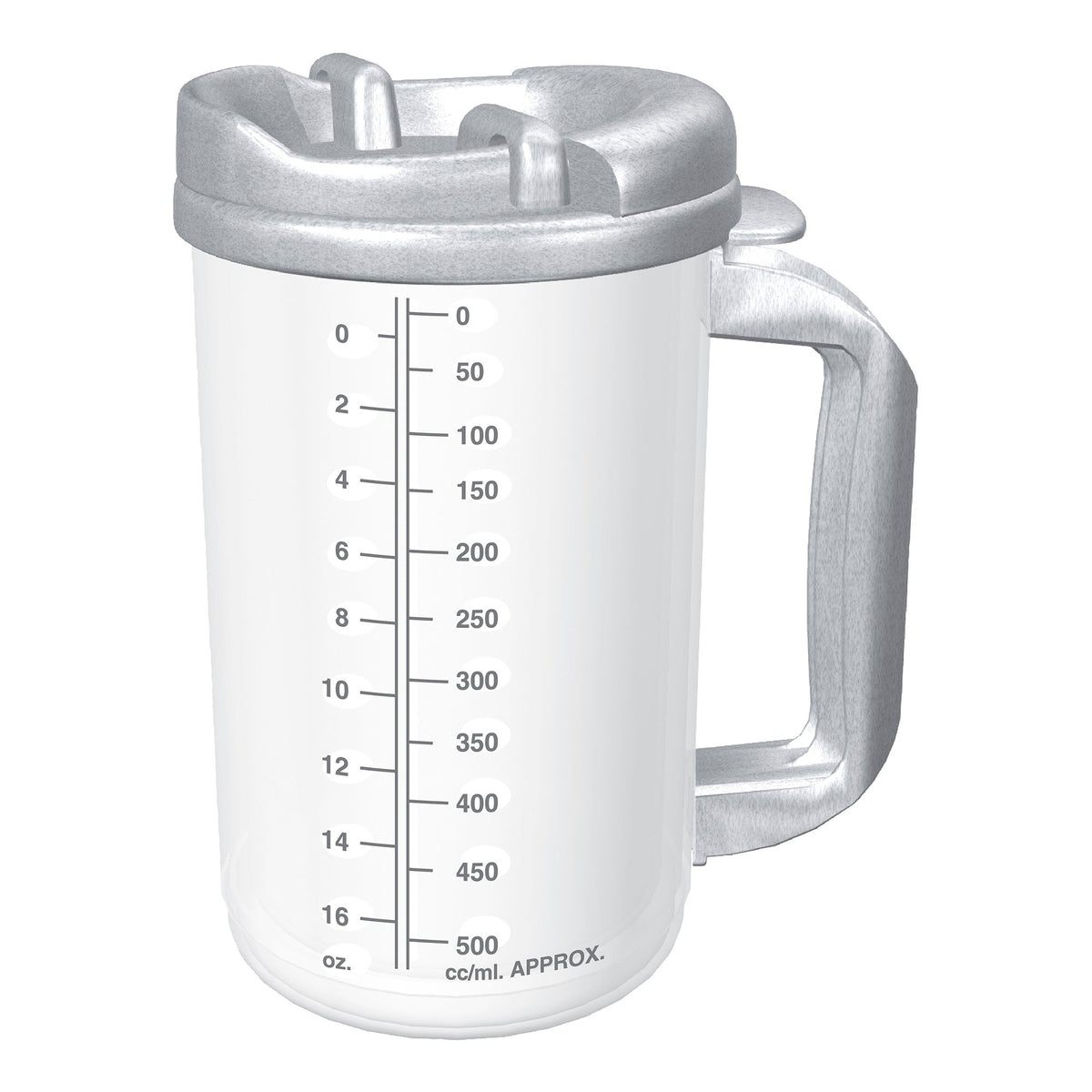 Whirley Industries - Insulated Drinking Mug Whirley-DrinkWorks!™ 20 oz. Clear Cup / Granite Lid Plastic Reusable [1/EA]