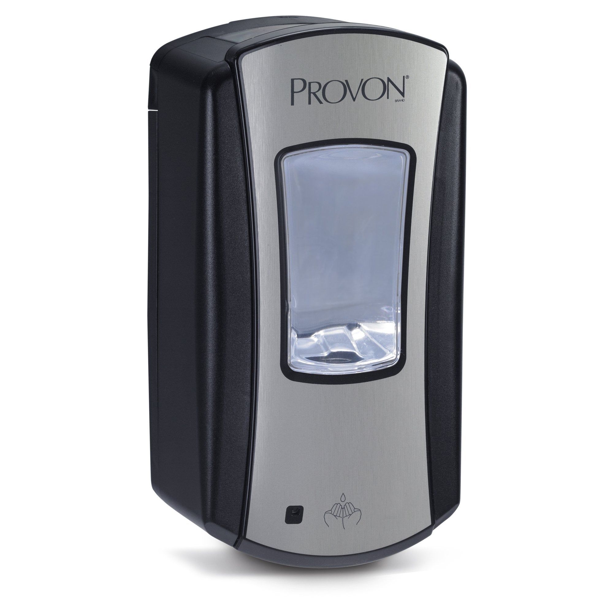 GOJO - Soap Dispenser PROVON® LTX-12™ Brushed Chrome / Black Plastic Touch Free 1200 mL Wall Mount [1/EA]