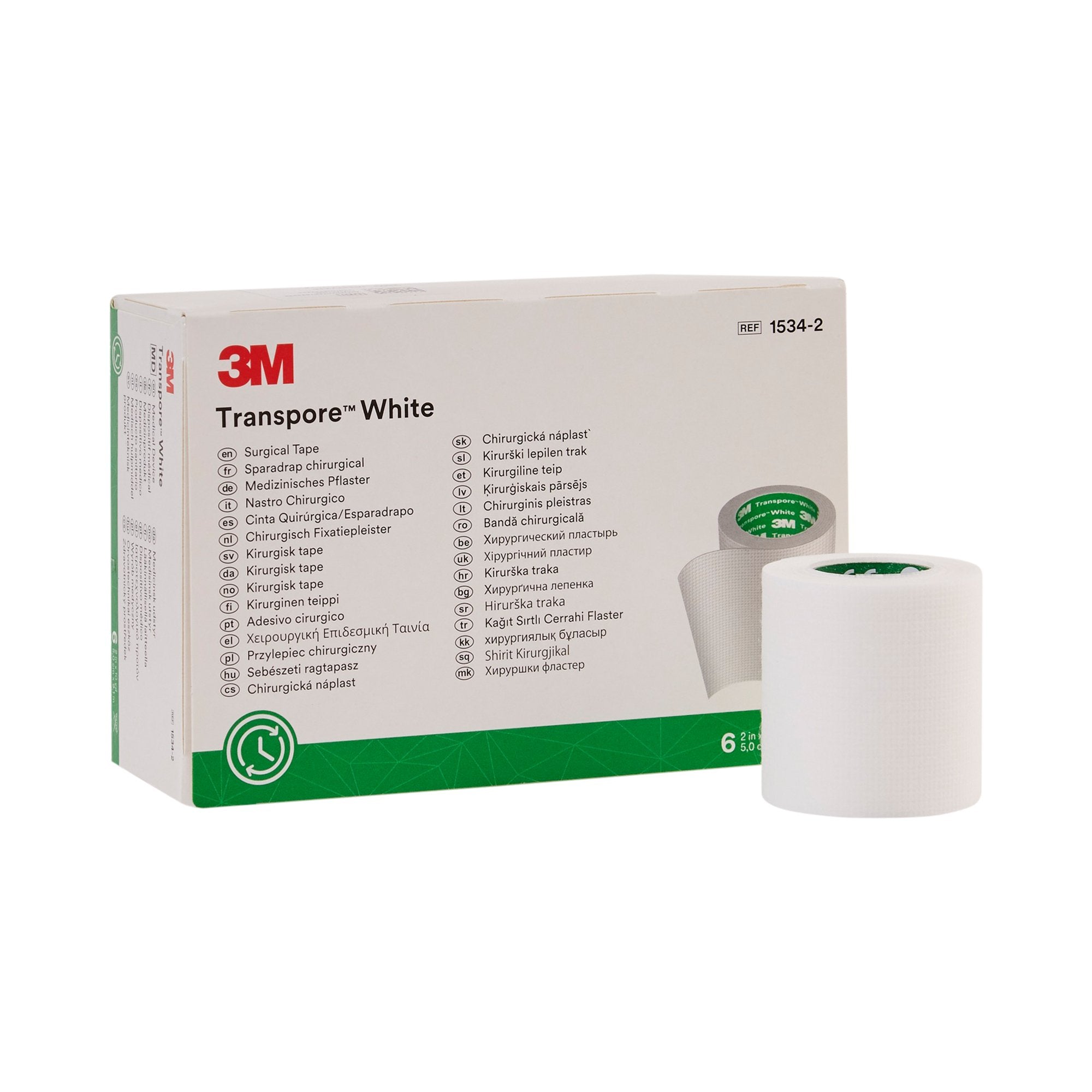 Solventum Corporation - Medical Tape 3M™ Transpore™ White White 2 Inch X 10 Yard Plastic NonSterile [1/EA]