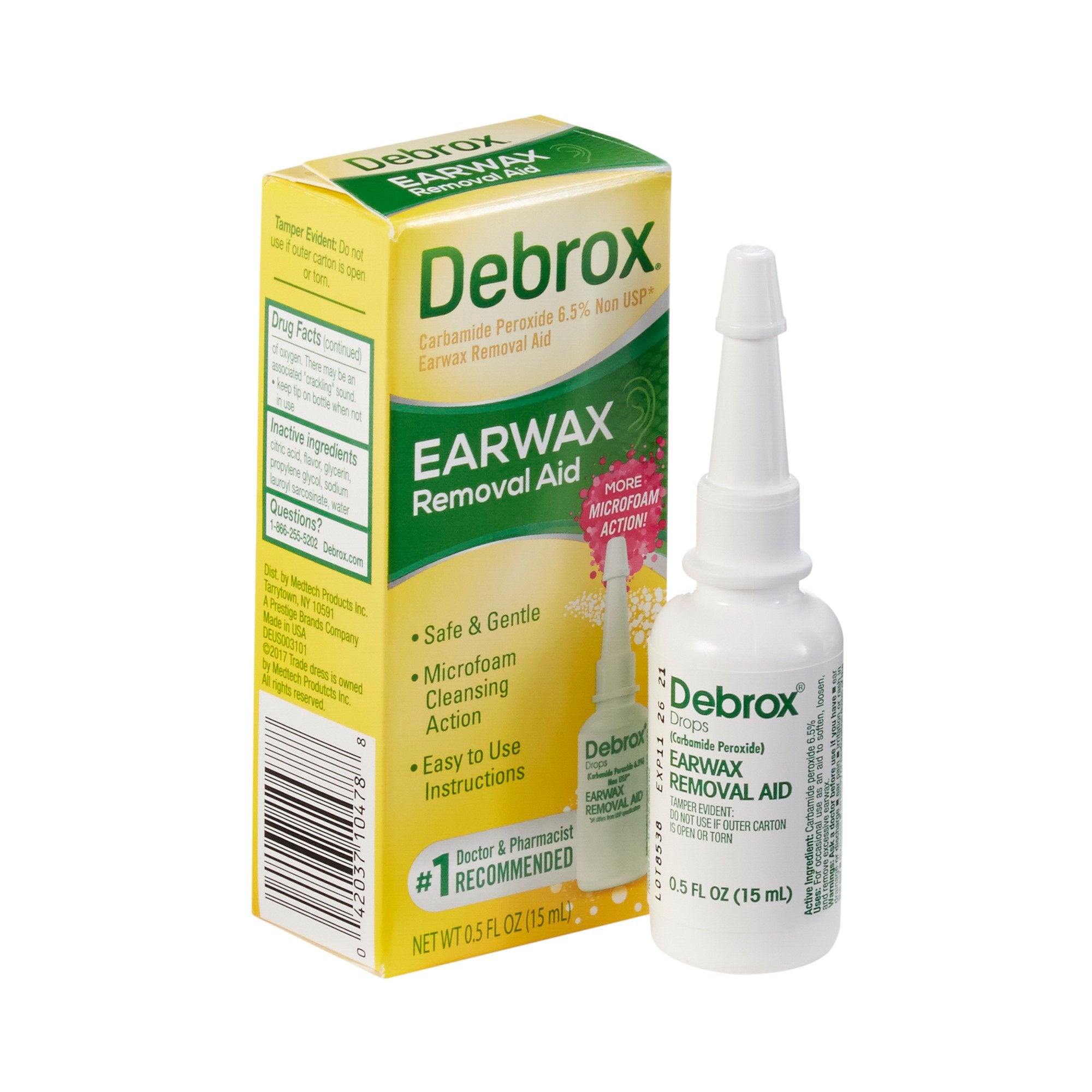 Glaxo Consumer Products - Ear Wax Remover Debrox® 0.5 oz. Otic Drops 6.5% Strength Carbamide Peroxide [1/EA] (575831_EA)