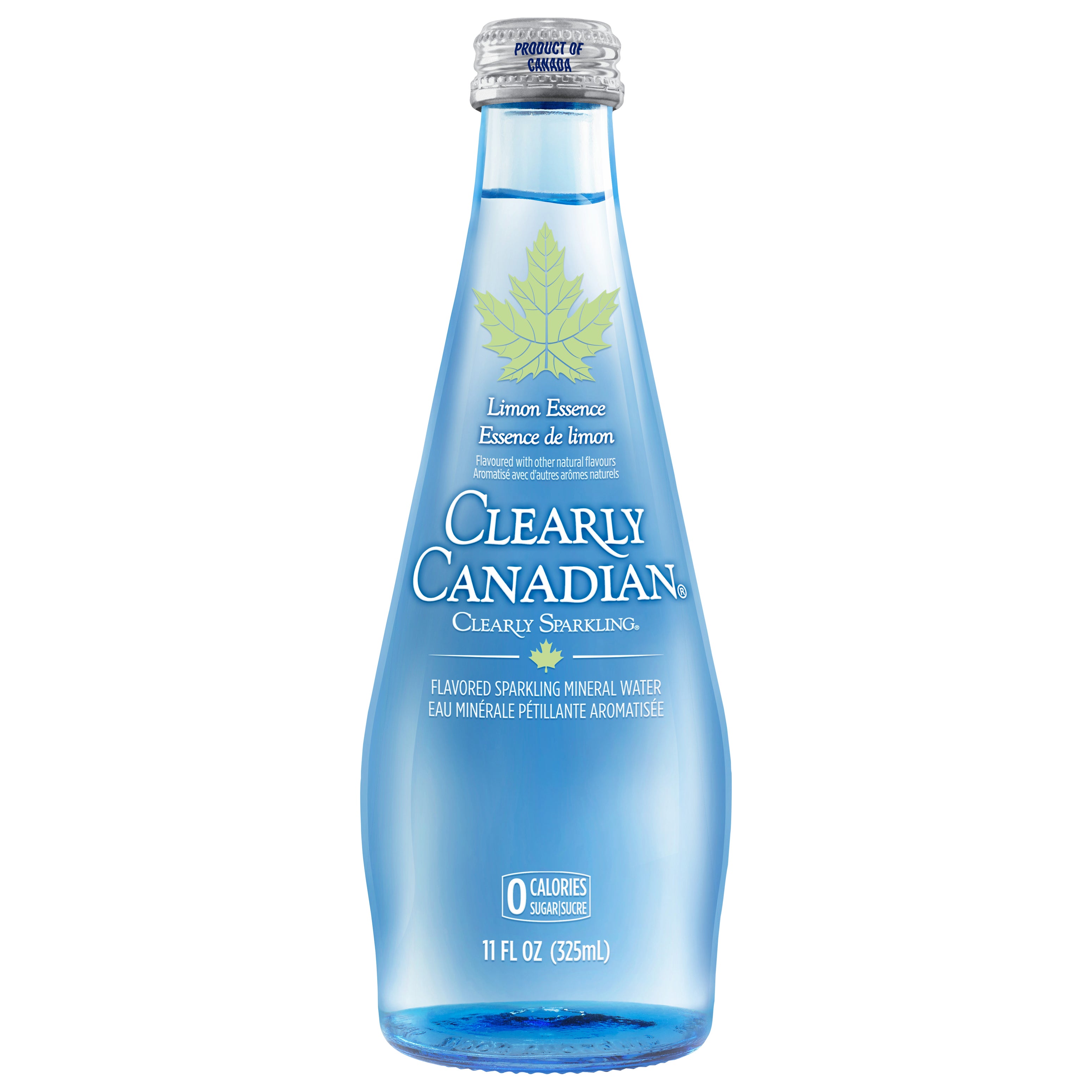 Clearly Canadian Essence Limon Sparkling Water Beverage 11 Fl Oz Bottle - Case of 12