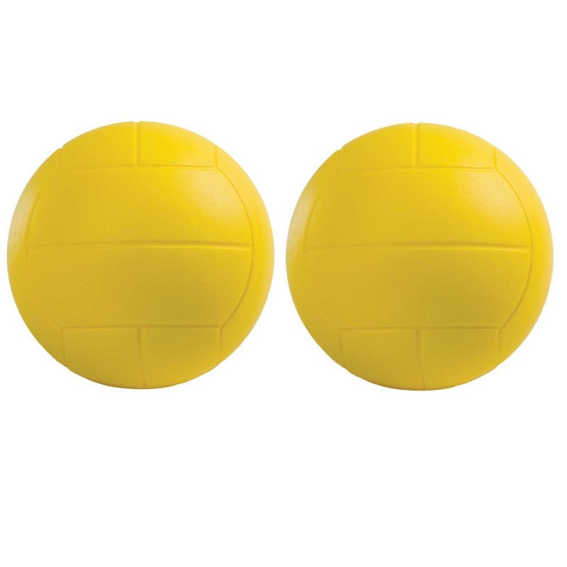 CHAMPION SPORTS - Coated Hi Density Foam Volleyball, Yellow, Pack of 2