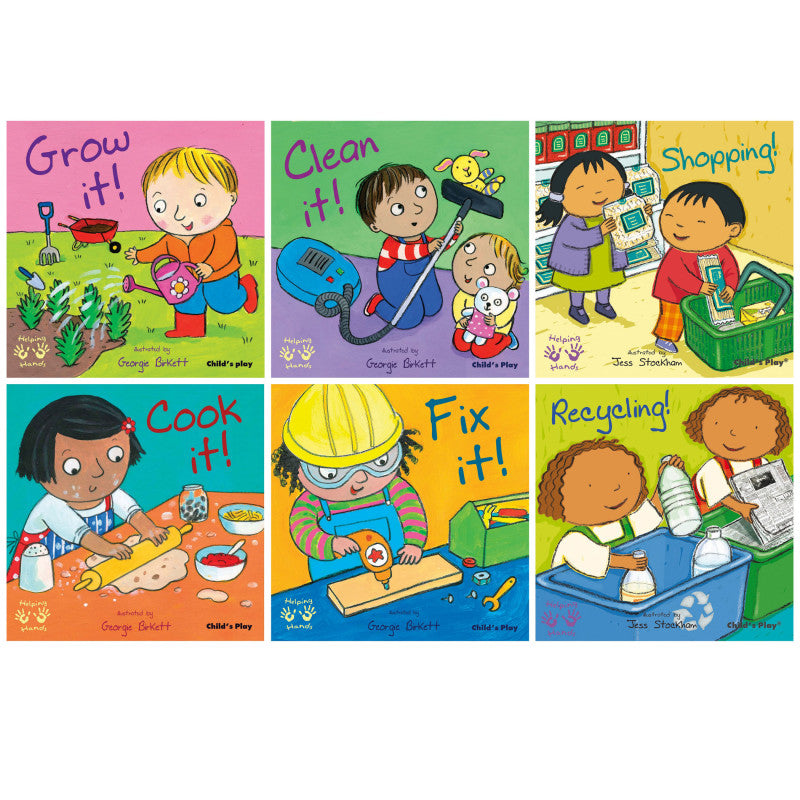 CHILD'S PLAY BOOKS - Helping Hands Board Books, Set of 6