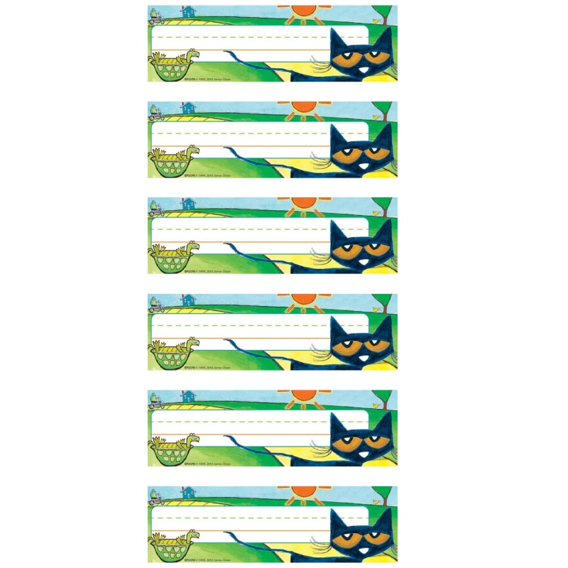 EDUPRESS - Pete the Cat® Nameplates, 36 Per Pack, 6 Packs
