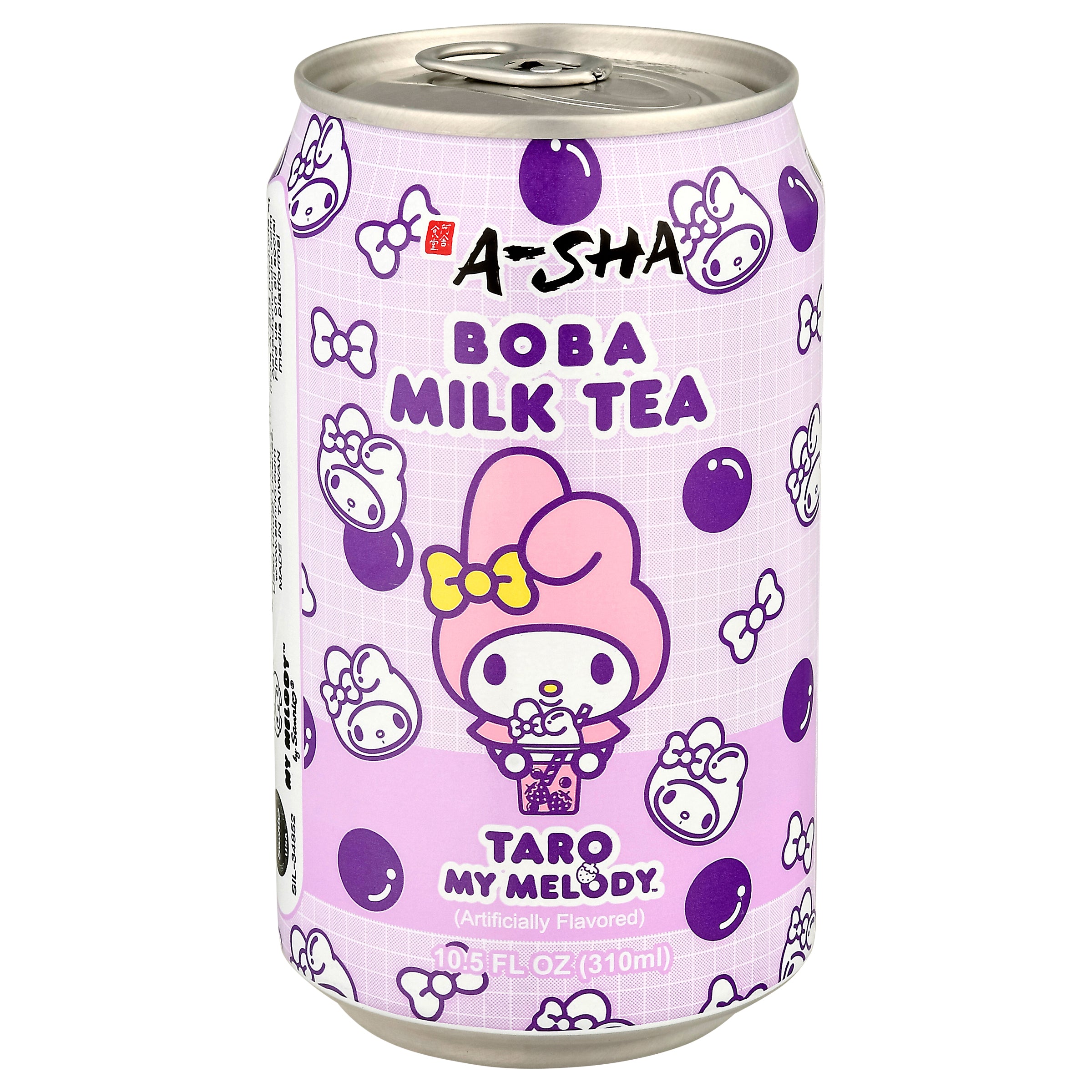 A-Sha My Melody Taro Boba Milk Tea 10.5 fl oz - Case of 12