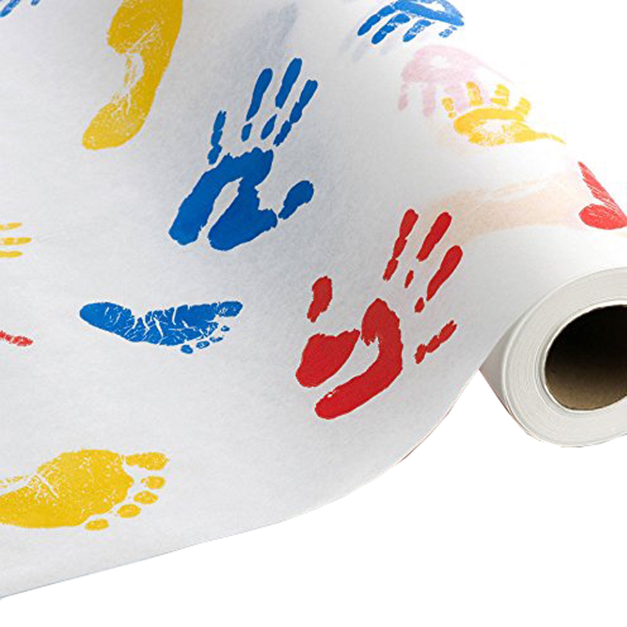 Graham Medical Products - Table Paper Tiny Tracks™ 21 Inch Width 125 Foot Length Print (Hands) Crepe [12/CS]