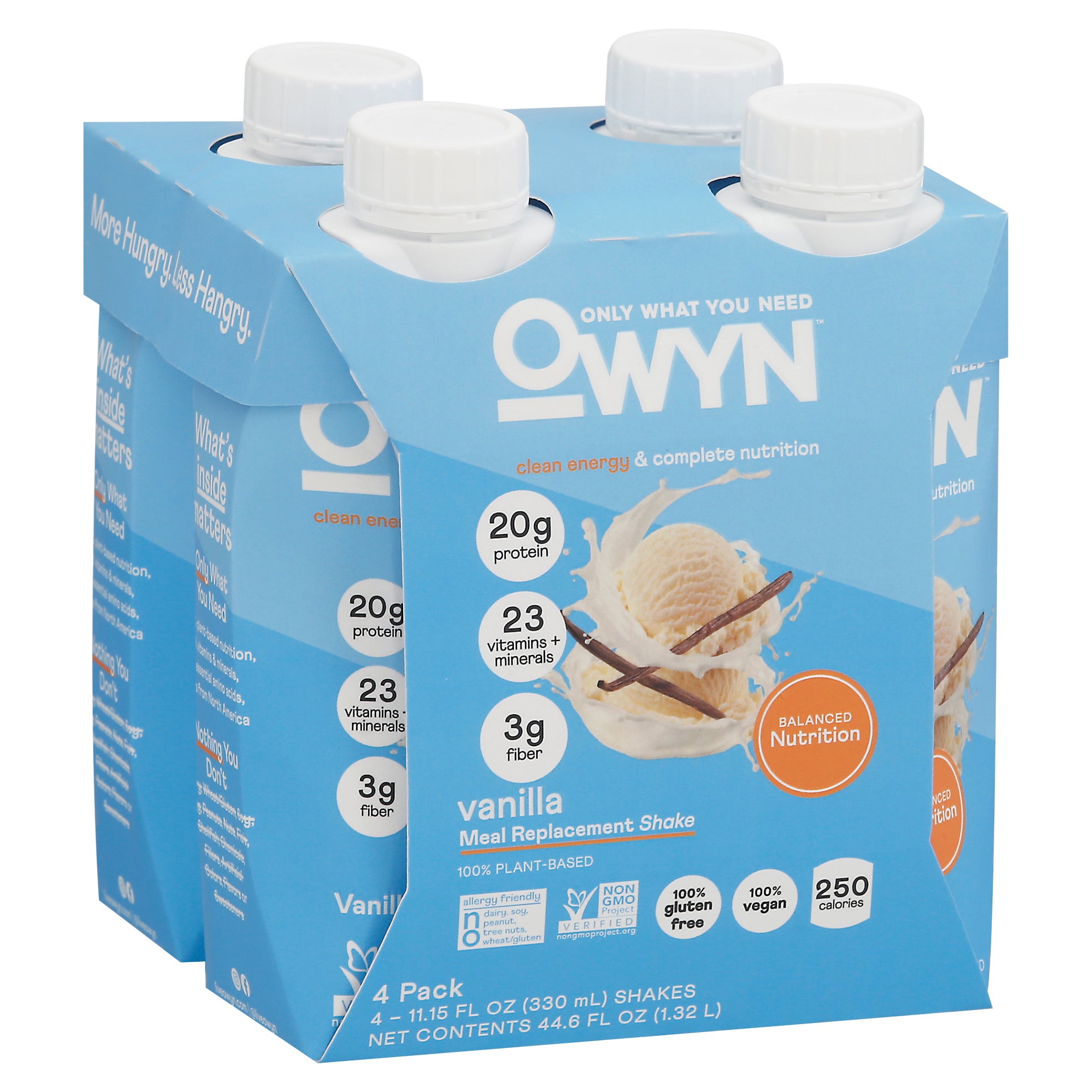 OWYN Vanilla Meal Replacement Shake 4 - 11.15 fl oz Bottles - Case of 3