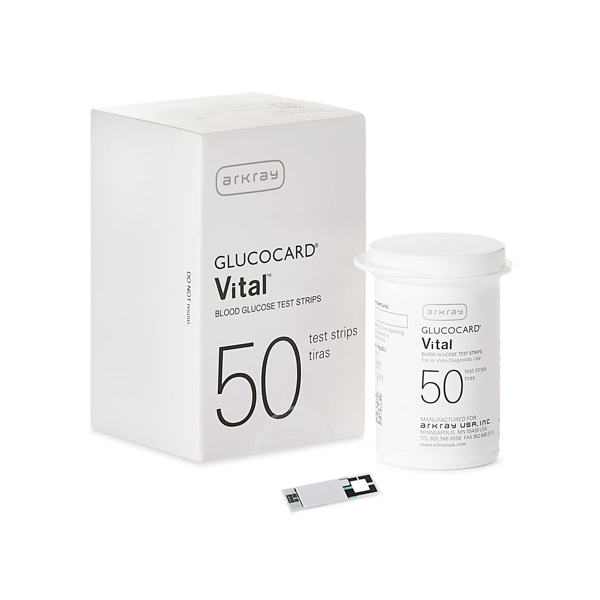 Arkray USA - Blood Glucose Test Strips Glucocard® Vital™ 50 Strips per Pack [600/CS]