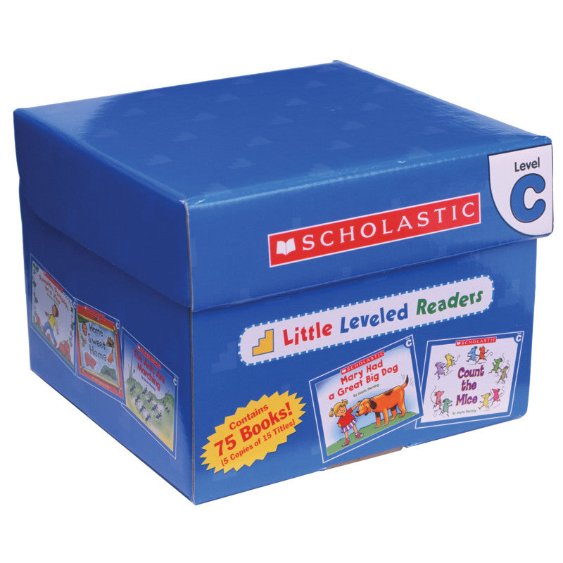 SCHOLASTIC TEACHING SOLUTIONS - Little Leveled Readers Book: Level C Box Set, 5 Copies of 15 Titles