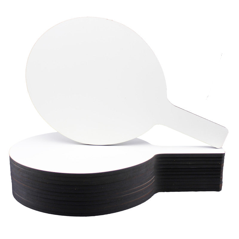 FLIPSIDE PRODUCTS - Oval Dry Erase Answer Paddles, 7" x 12", Pack of 12