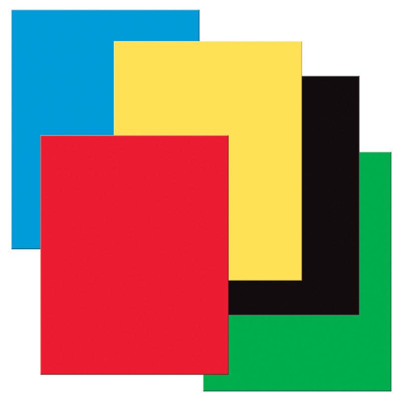 UCREATE - Premium Coated Poster Board, 5 Primary Assorted Colors, 22" x 28", 25 Sheets