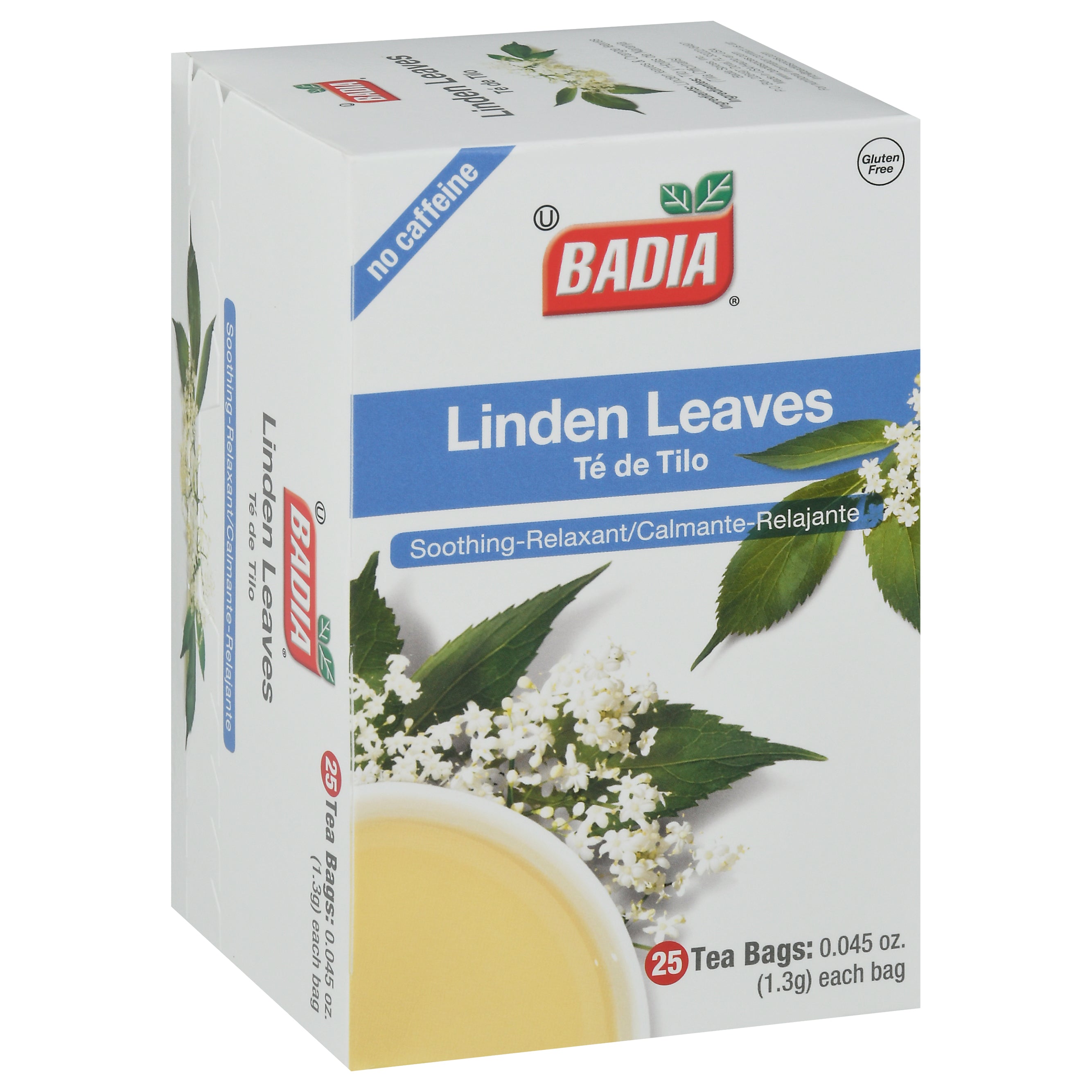 Badia Linden Leaves 25 - 0.045 oz Tea Bags - Case of 10