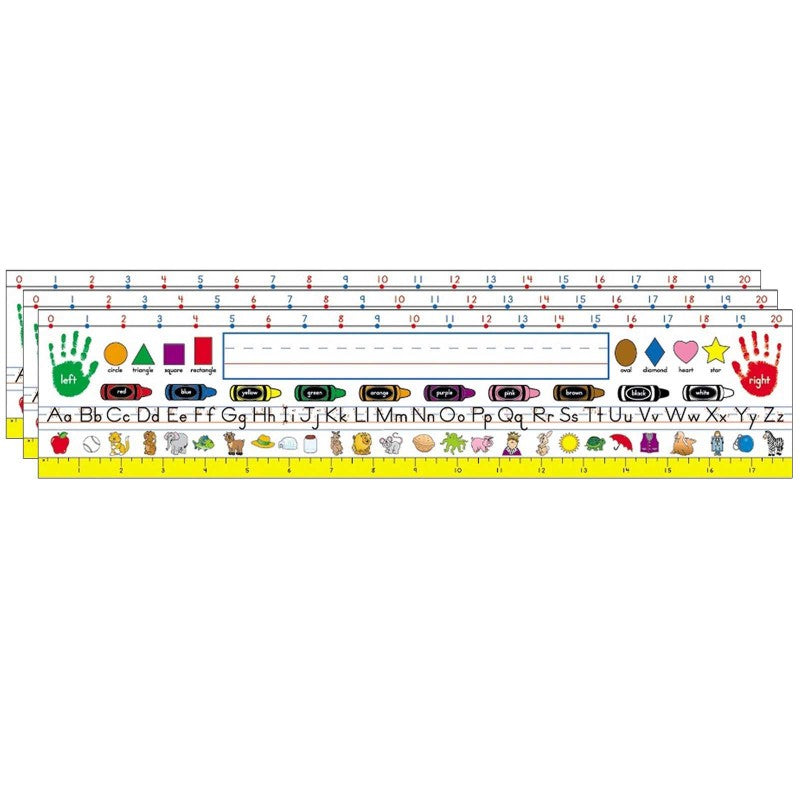 CARSON DELLOSA EDUCATION - Traditional Manuscript Nameplates, Grade K-3, 36 Per Pack, 3 Packs