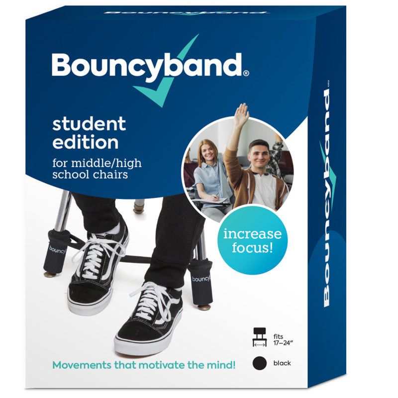 BOUNCYBAND - Chair Band for Middle/High School Chairs, Black