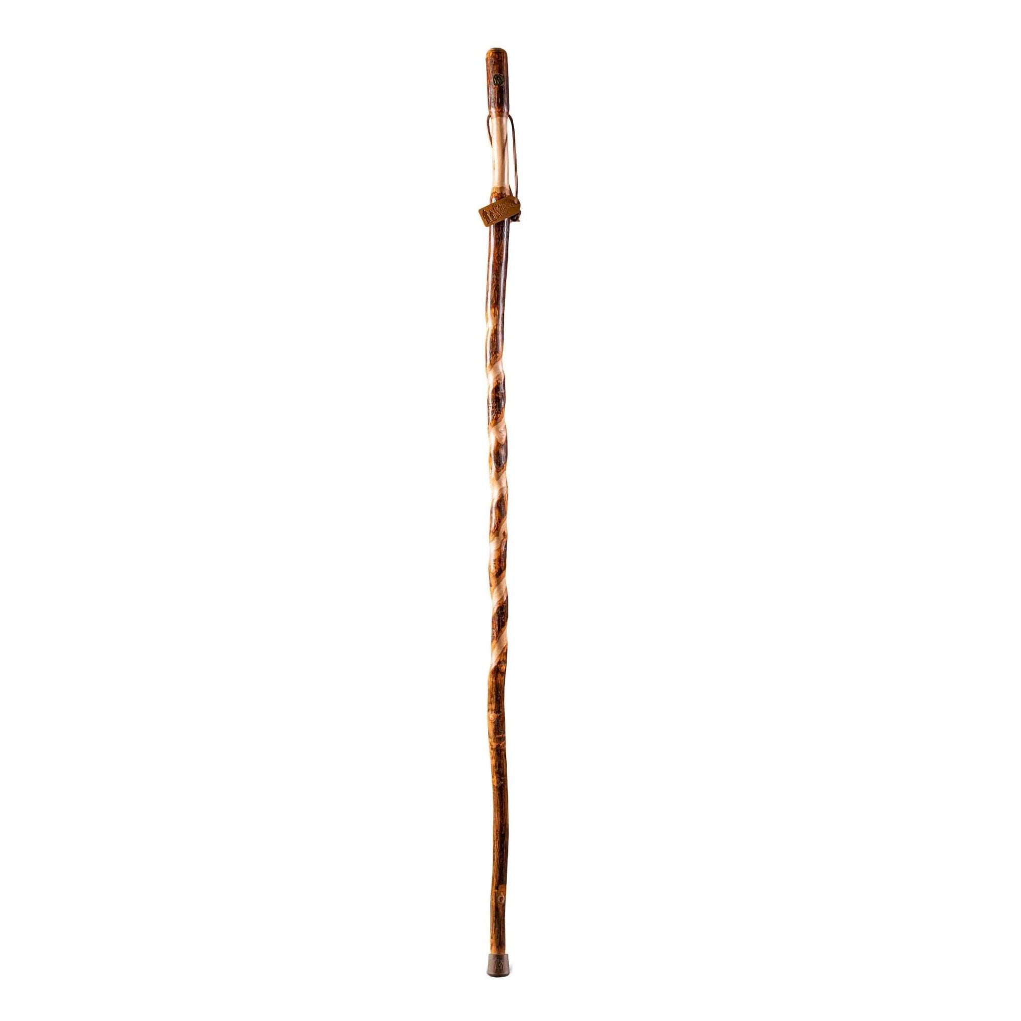 Mabis Healthcare - Walking Stick Brazos™ Twisted Wood 55 Inch Height Hickory [1/EA]