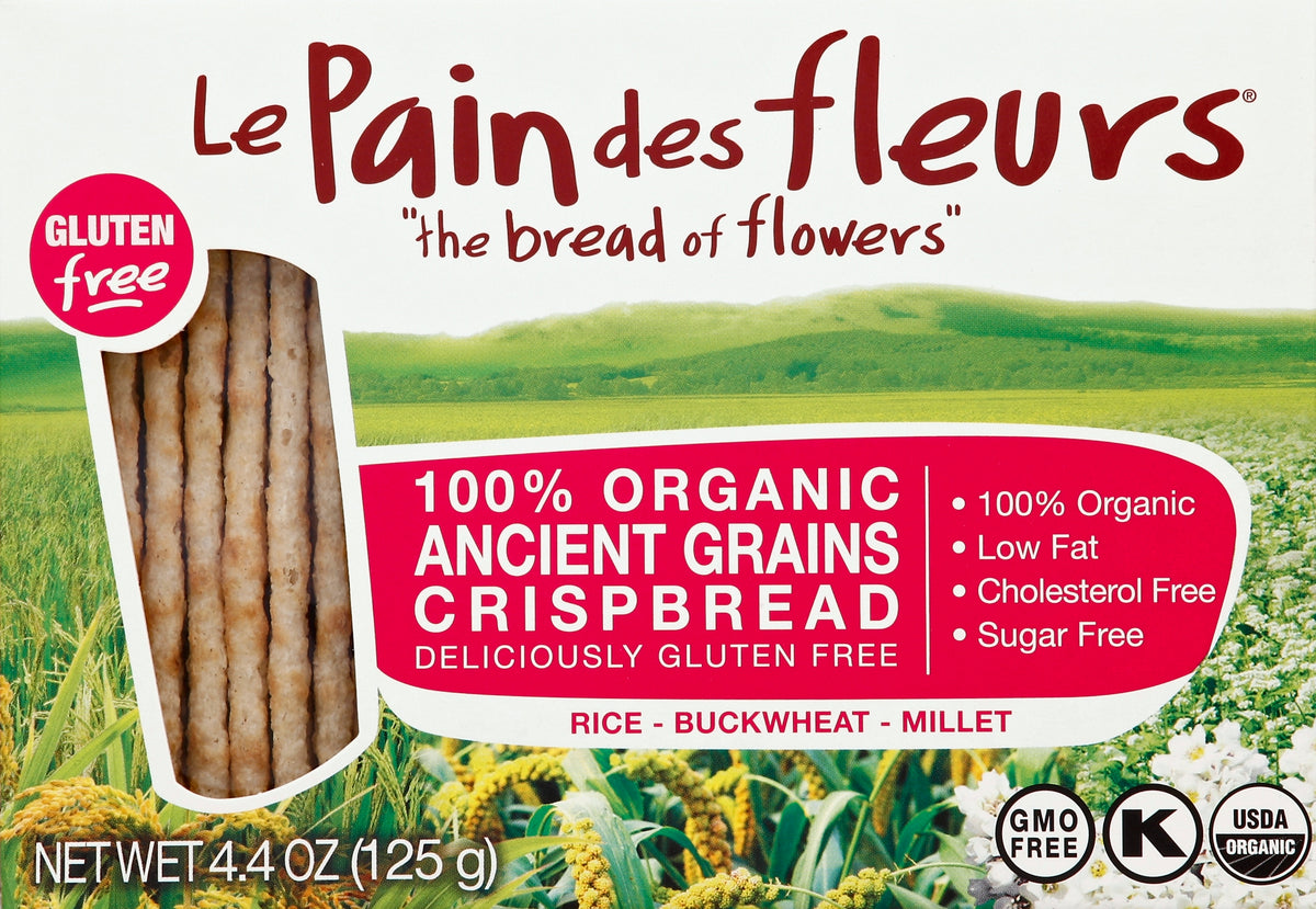 Le Pain Des Fleurs Crispbread 4.4 oz - Case of 6