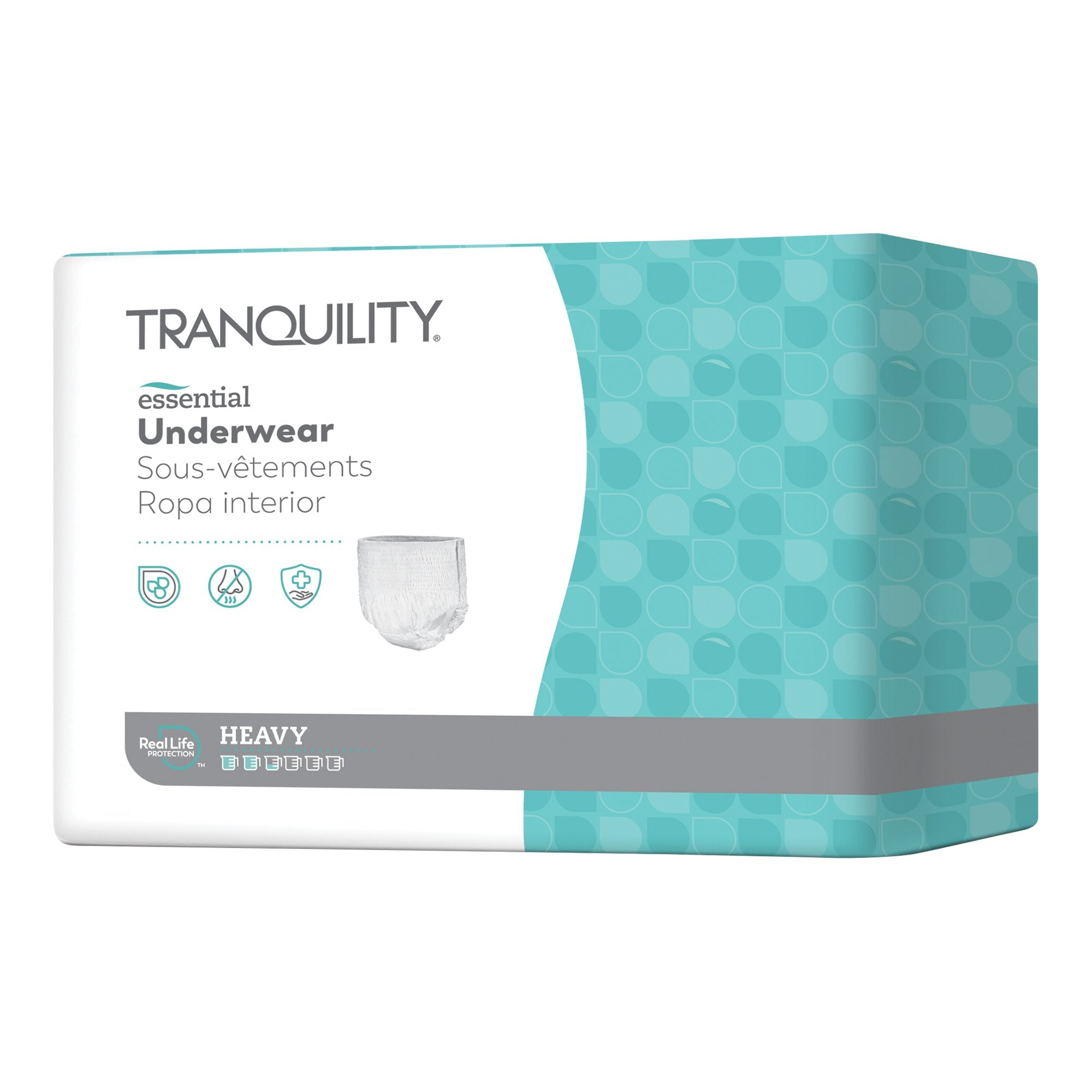 Principle Business Enterprises - Unisex Adult Absorbent Underwear Tranquility® Essential Pull On with Tear Away Seams Large Disposable Heavy Absorbency [72/CS]