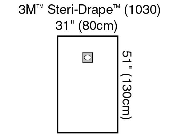 Solventum Corporation - EENT Drape 3M™ Steri-Drape™ Aperture Drape 31 W X 51 L Inch Sterile [1/EA]