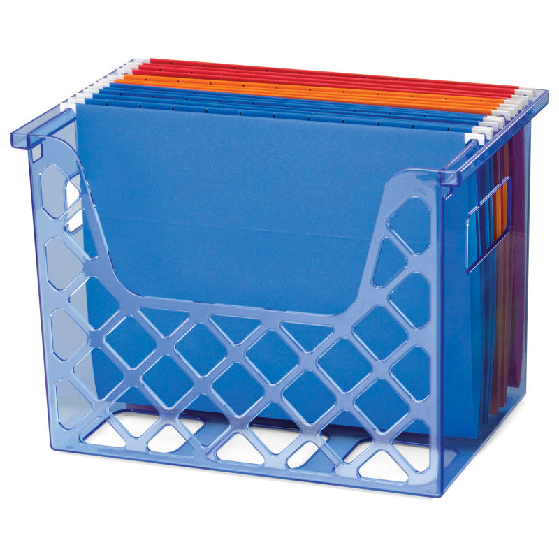 OFFICEMATE - Desktop File Organizer, Transparent Blue
