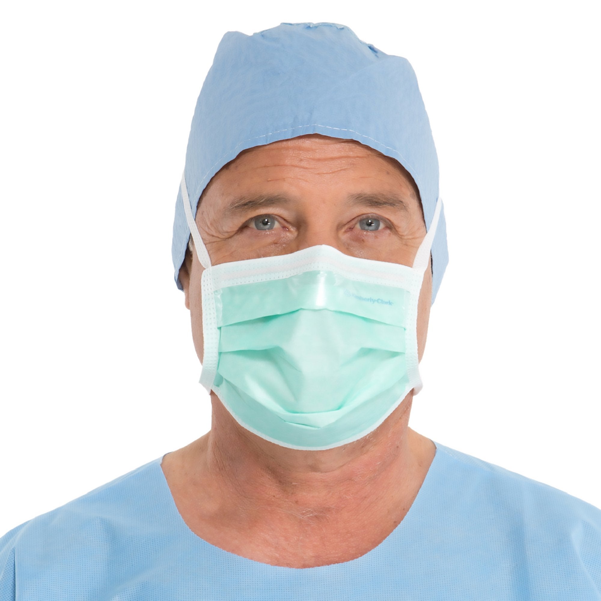 O&M Halyard Inc - Surgical Mask Halyard Anti-fog Adhesive Film Not Rated Tie Closure One Size Fits Most [50/BX]