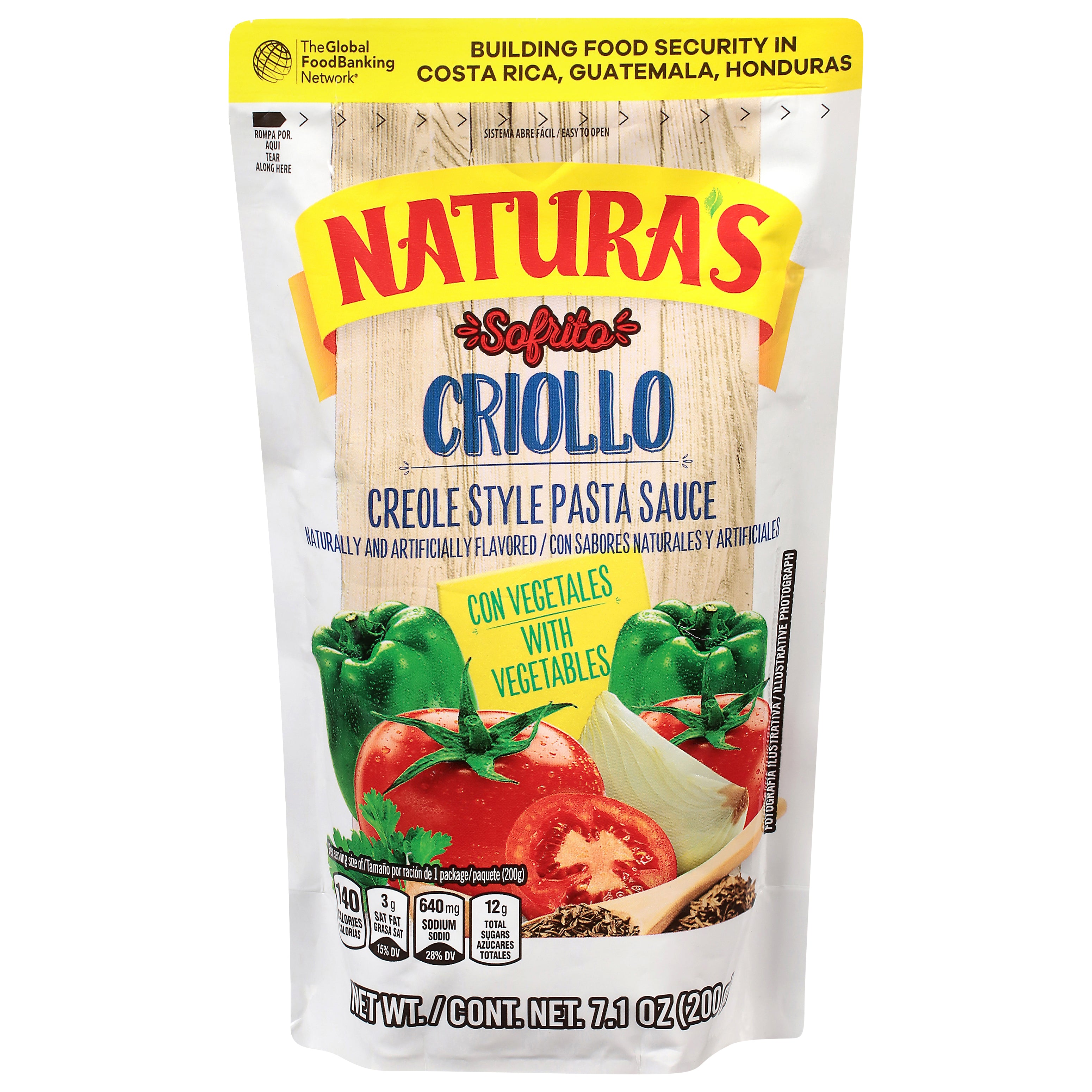 Natura's Creole Style Pasta Sauce with Vegetables 7.1 oz - Case of 24
