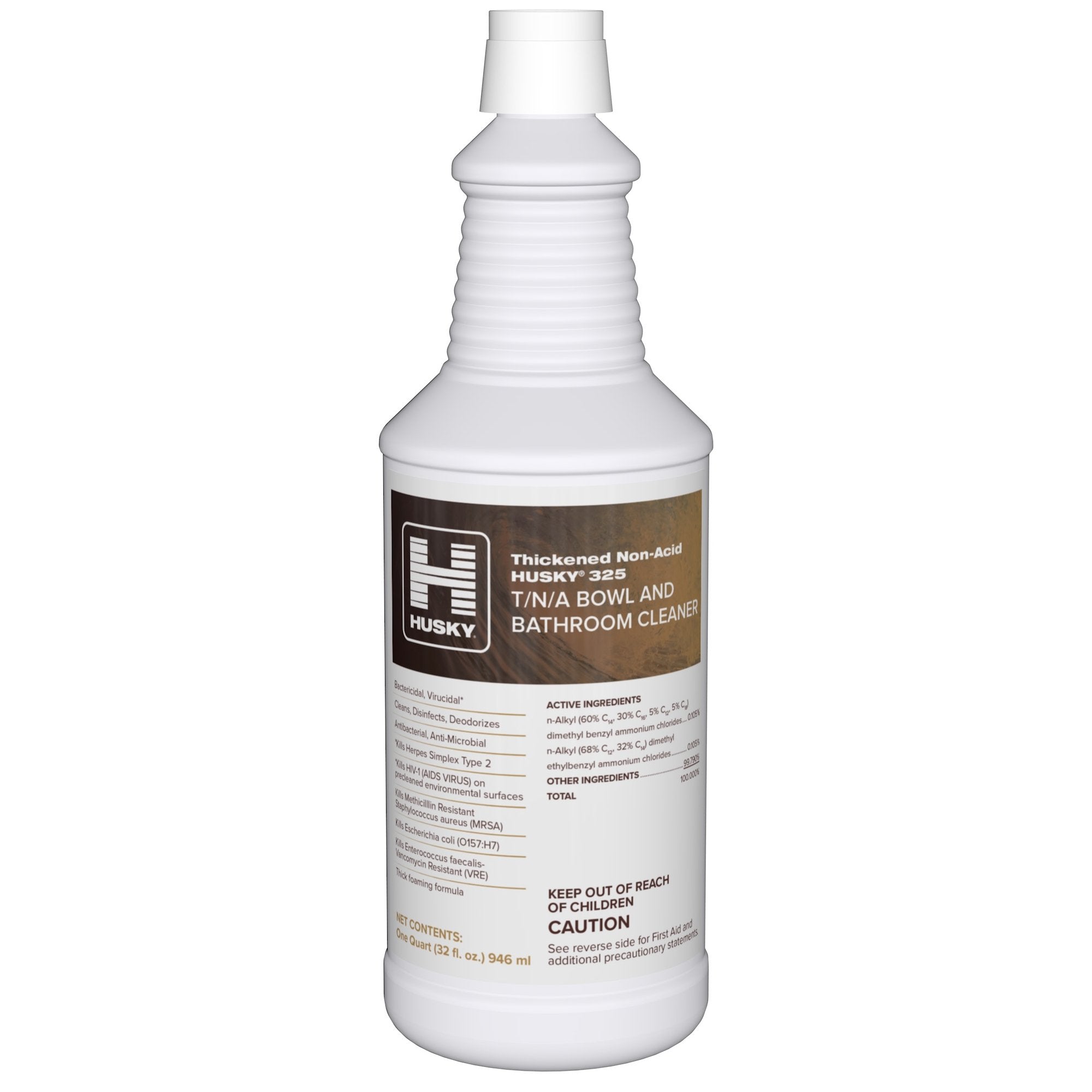 Canberra - Husky® 325 T/N/A Bowl and Bathroom Toilet Bowl Cleaner Nonacidic Manual Pour Liquid 32 oz. Bottle Floral Scent NonSterile [12/CS]