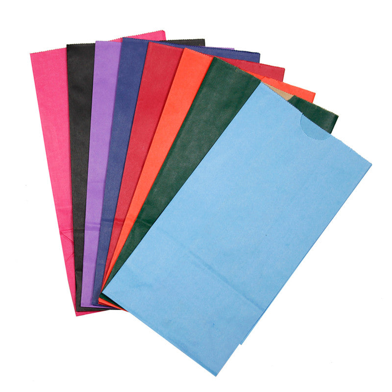 HYGLOSS - Bright Assorted Bags, 6" x 3 1/2" x 11", Pack of 28
