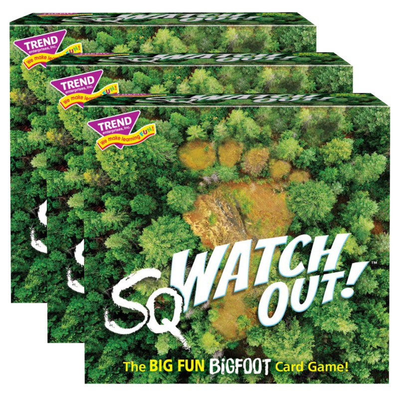 TREND - sqWATCH OUT!™ Three Corner™ Card Game, Pack of 3