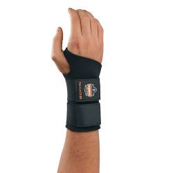 Ergodyne - Wrist Support ProFlex® 670 Ambidextrous Double Strap Neoprene Left or Right Hand Black Small [1/EA]
