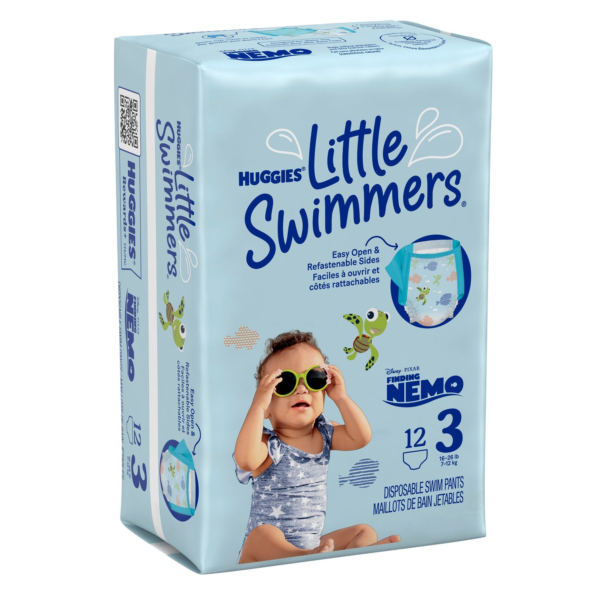 Kimberly Clark - Unisex Baby Swim Diaper Huggies® Little Swimmers® Size 3 Disposable Heavy Absorbency [12/PK]