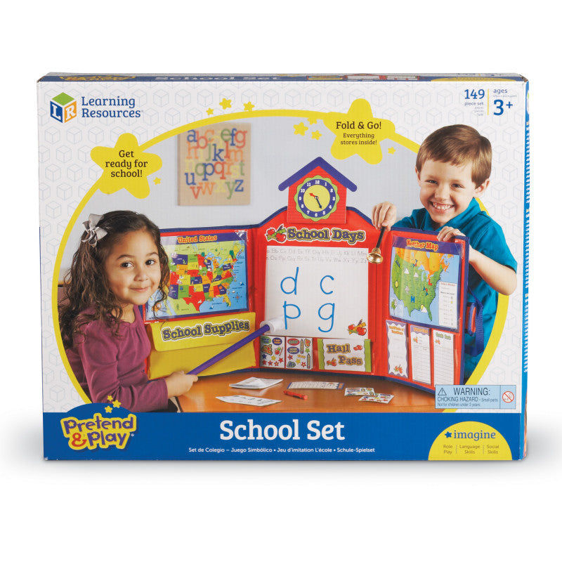 LEARNING RESOURCES - Pretend & Play® School Set w/US Map