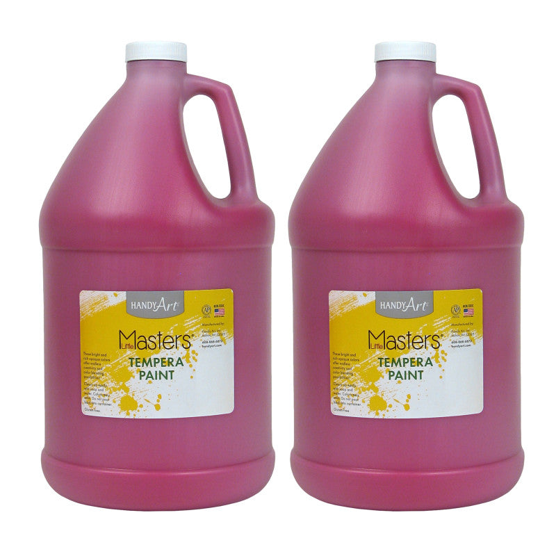 HANDY ART - Little Masters® Tempera Paint, Magenta, Gallon, Pack of 2