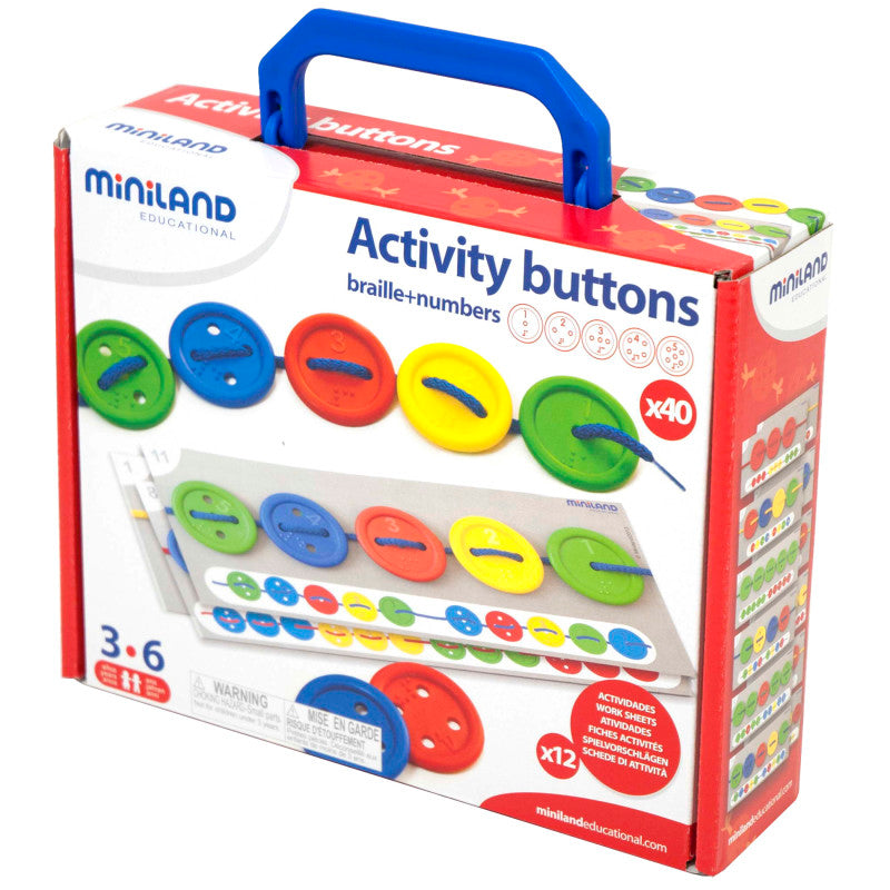 MINILAND EDUCATIONAL - Activity Buttons, 57 Pieces