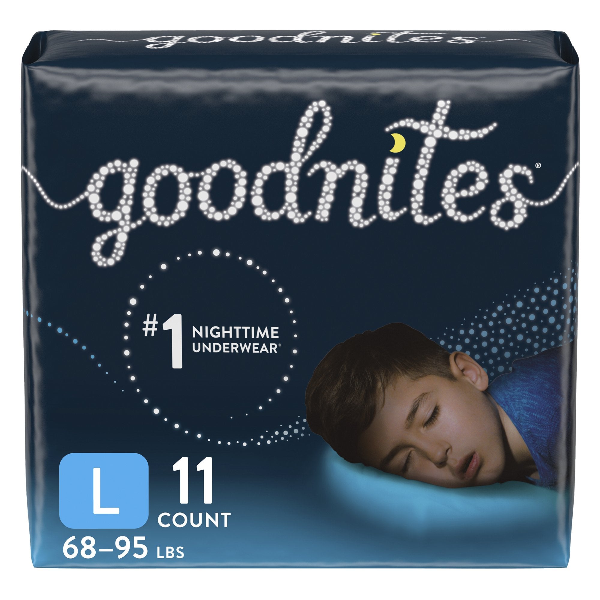 Kimberly Clark - Male Youth Absorbent Underwear GoodNites® Pull On with Tear Away Seams Large Disposable Heavy Absorbency [11/PK]