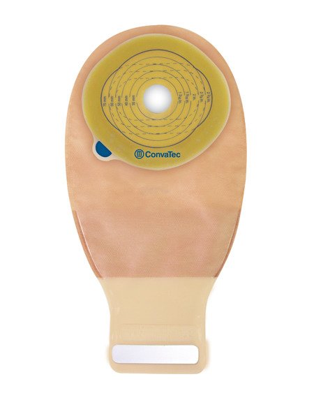 ConvaTec - Ostomy Pouch Esteem®+ One-Piece System 12 Inch Length Pre-Cut 1-3/8 Inch Stoma Drainable [10/BX]
