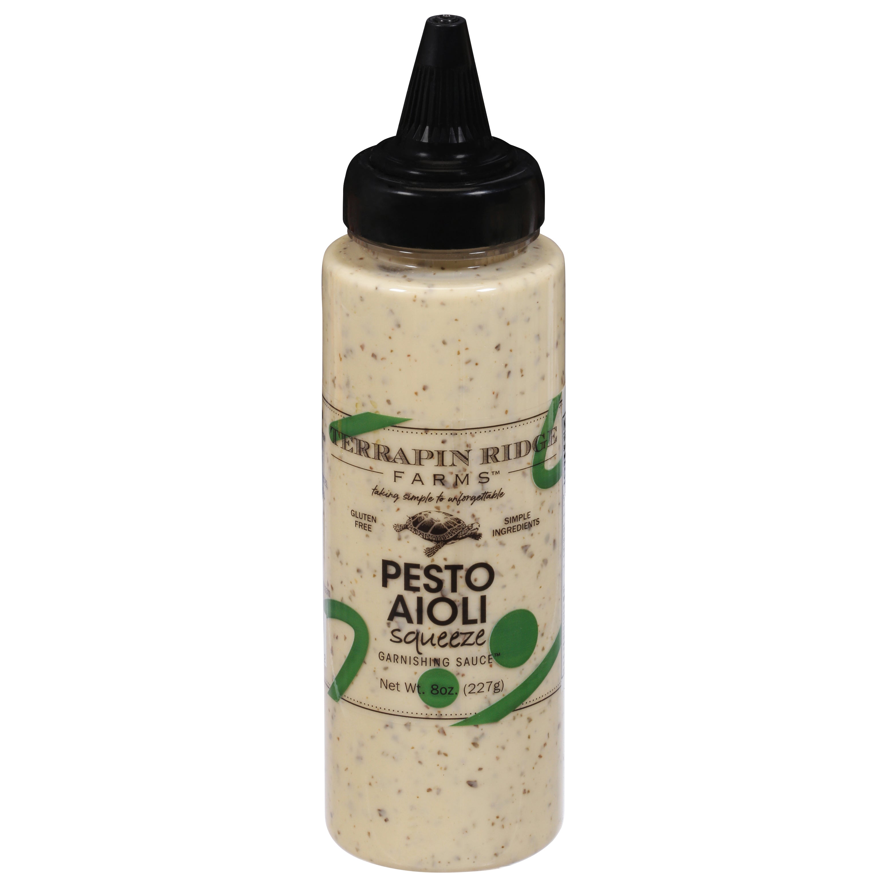 Terrapin Ridge Farms Pesto Aloli Squeeze Garnishing Sauce 8 oz - Case of 6