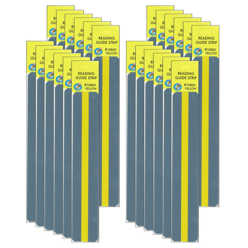 ASHLEY PRODUCTIONS - Sentence Strip Reading Guides, Yellow, 12 Per Pack, 2 Packs
