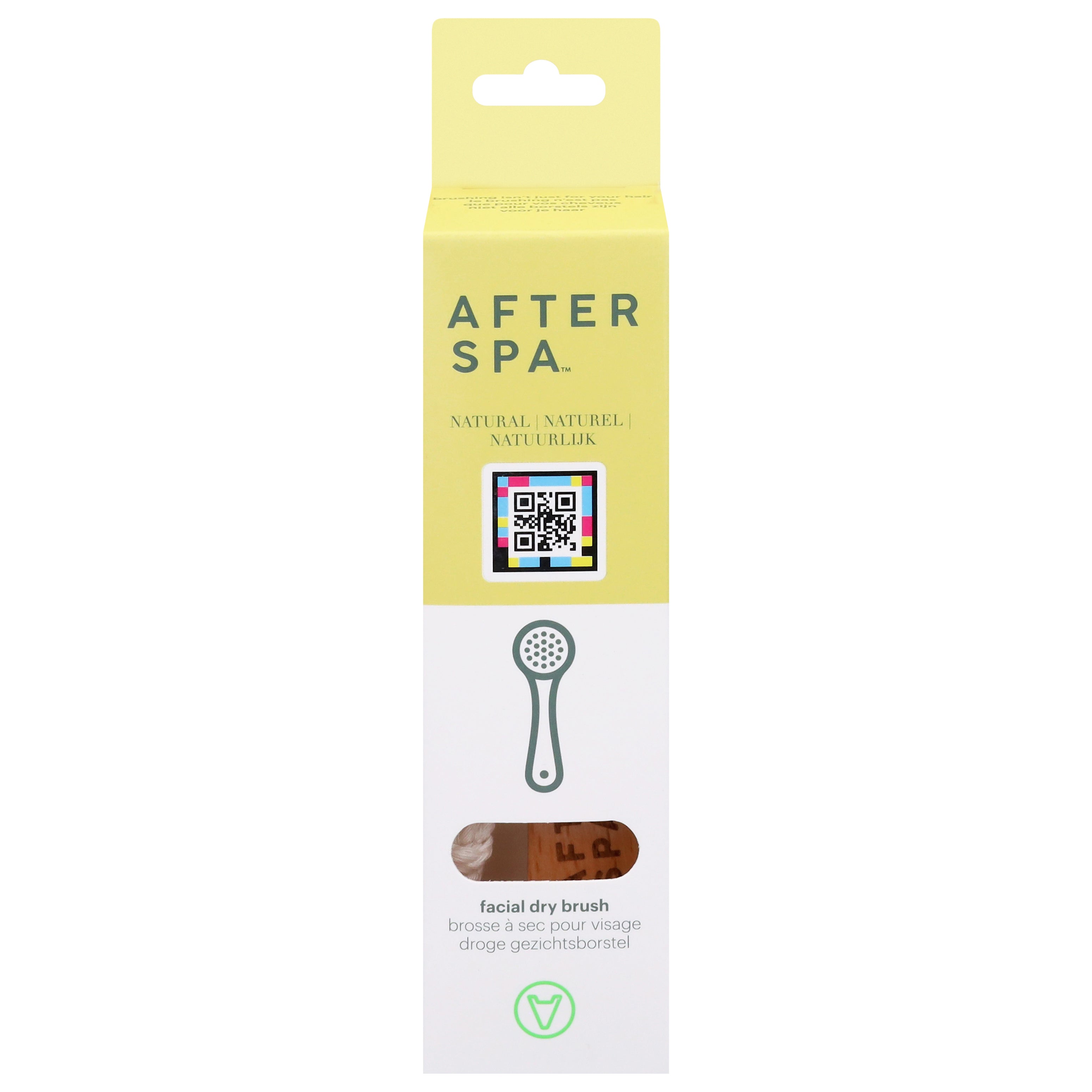 AfterSpa Natural Facial Dry Brush 1 Each - Case of 12