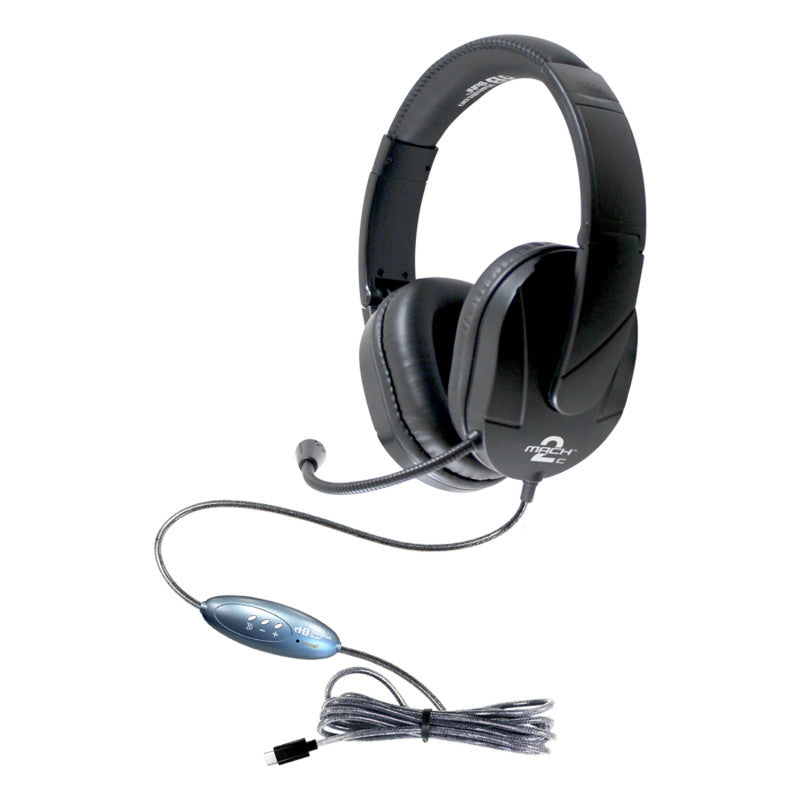 HAMILTONBUHL - MACH-2 Multimedia Stereo Headset - Over-Ear with Steel Reinforced Gooseneck Mic