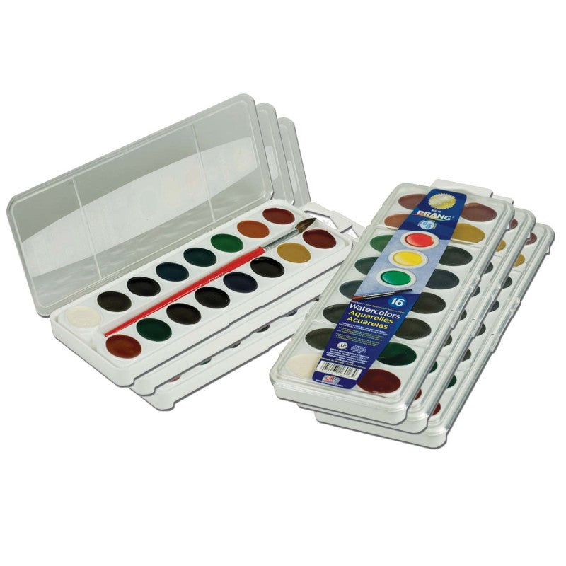 PRANG - Semi-Moist Washable Watercolor Set, 16 Colors, 6 Sets