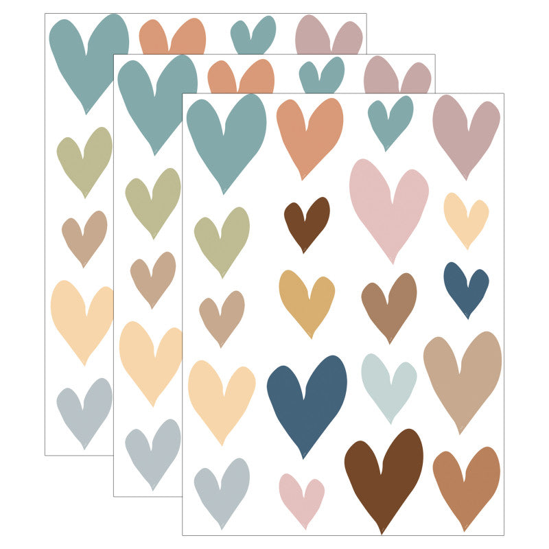 TEACHER CREATED RESOURCES - Everyone is Welcome Hearts Accents - Assorted Sizes, 60 Per Pack, 3 Packs