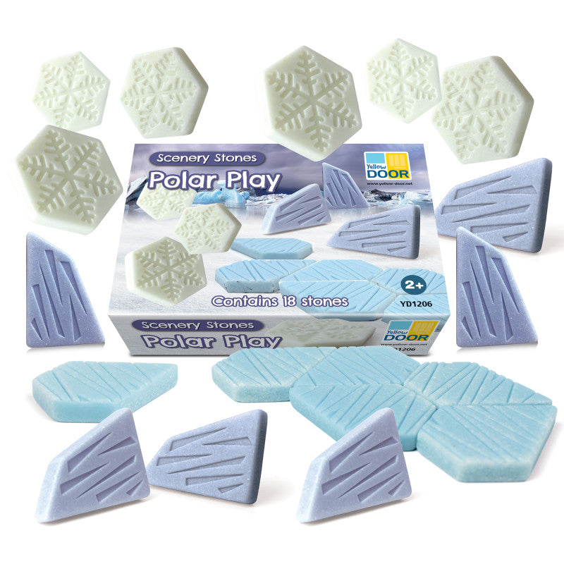 YELLOW DOOR - Scenery Stones – Polar Play, Set of 18