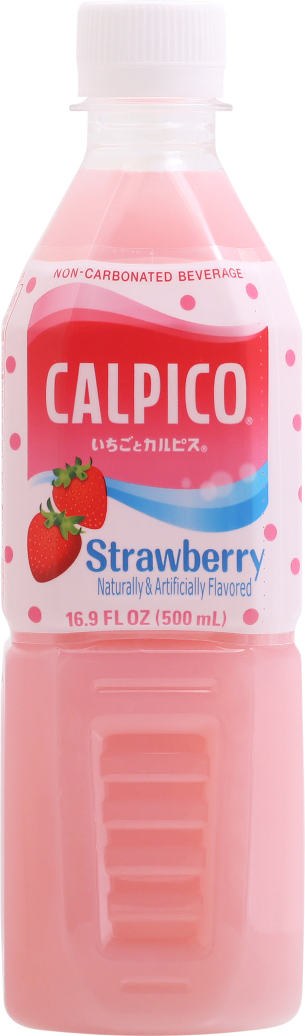 Calpico Strawberry Non-Carbonated Beverage 16.9 fl oz Bottle - Case of 6