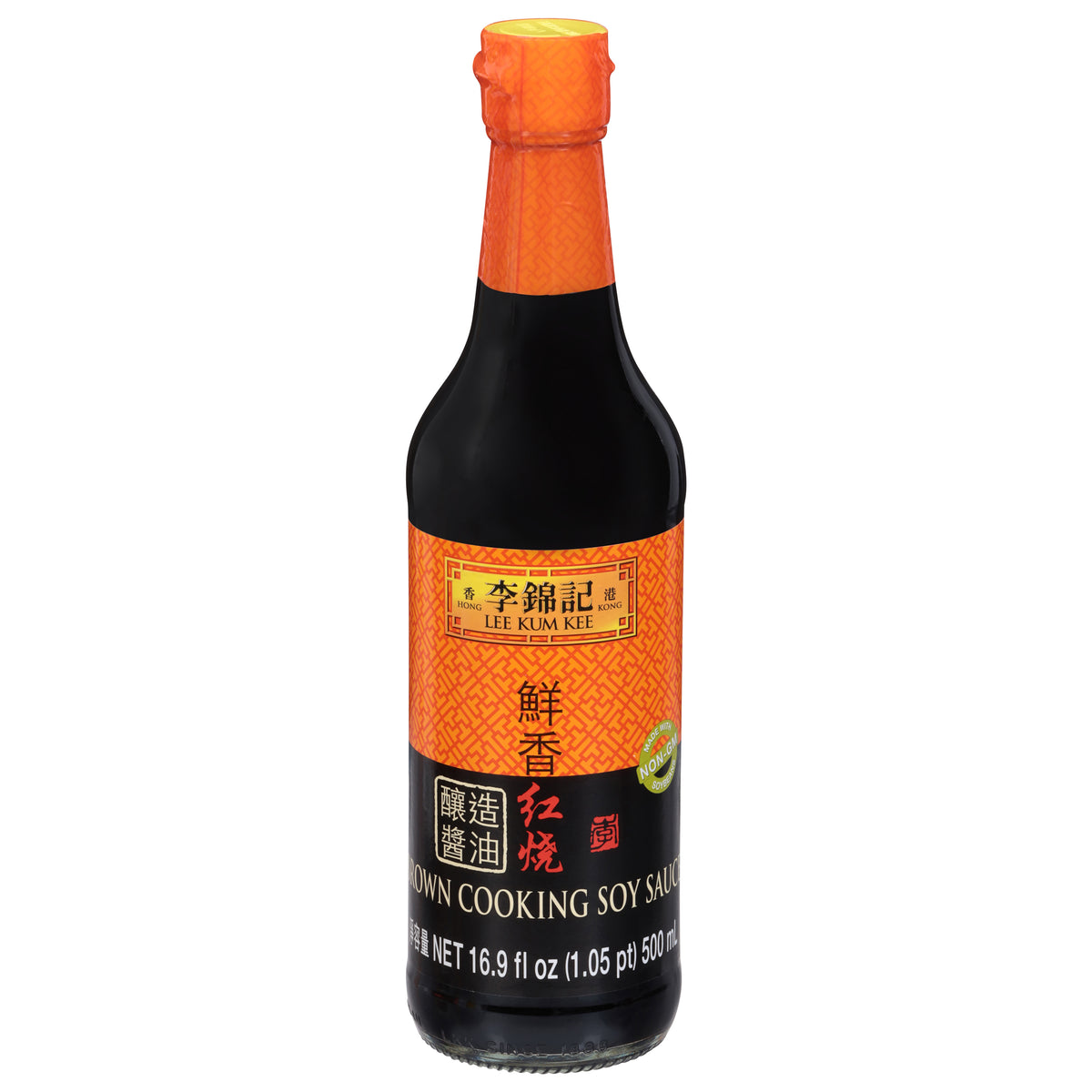 Lee Kum Kee Brown Cooking Soy Sauce 16.9 fl oz - Case of 12