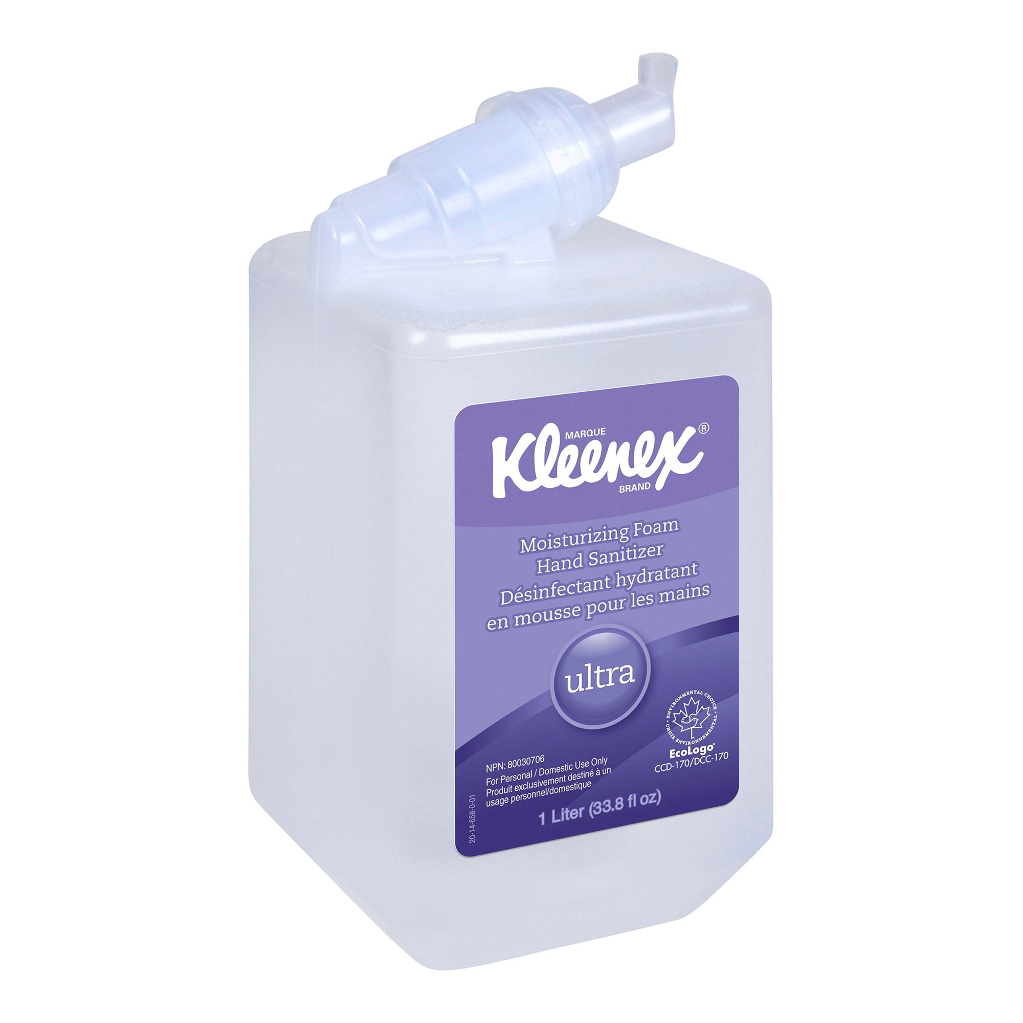 Kimberly Clark - Hand Sanitizer Kleenex® Ultra 1,000 mL Ethyl Alcohol Foaming Dispenser Refill Bottle [6/CS]