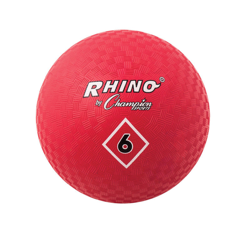 Playground Ball, 6", Red