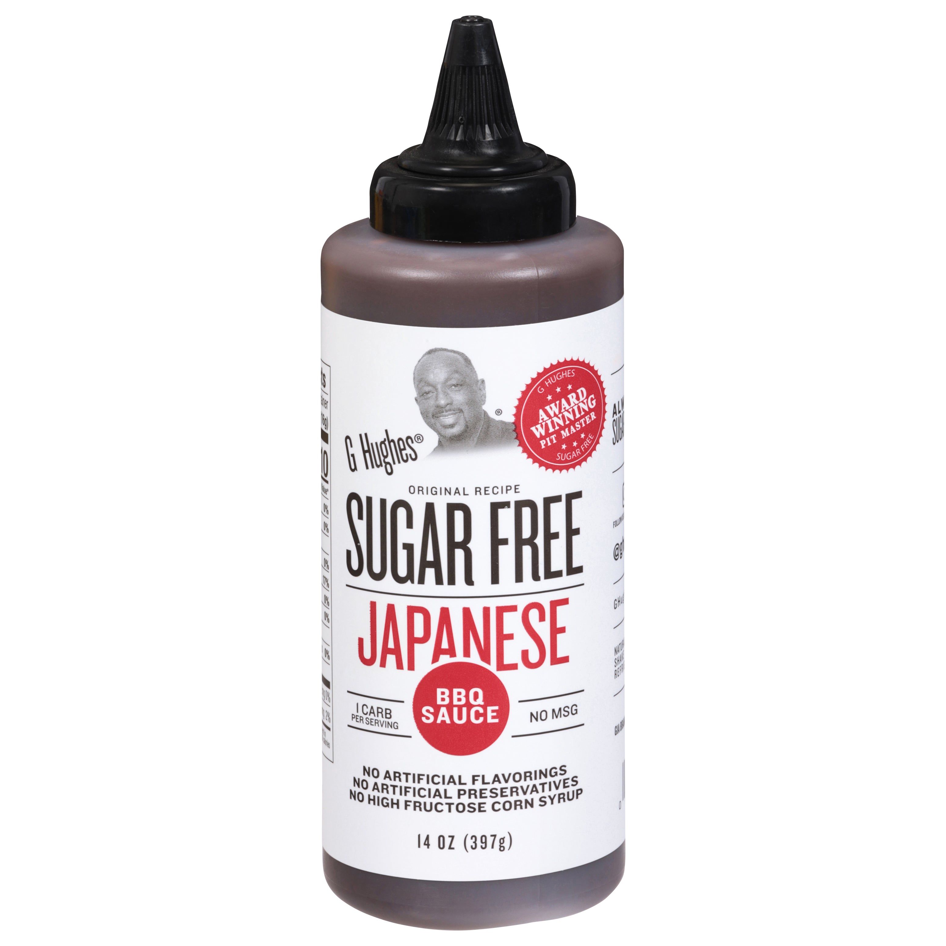 G Hughes Sugar Free Japanese BBQ Sauce 14 oz - Case of 6