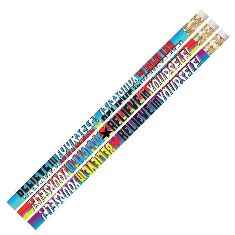 MUSGRAVE PENCIL COMPANY - Believe In Yourself Motivational Pencil, Pack of 144